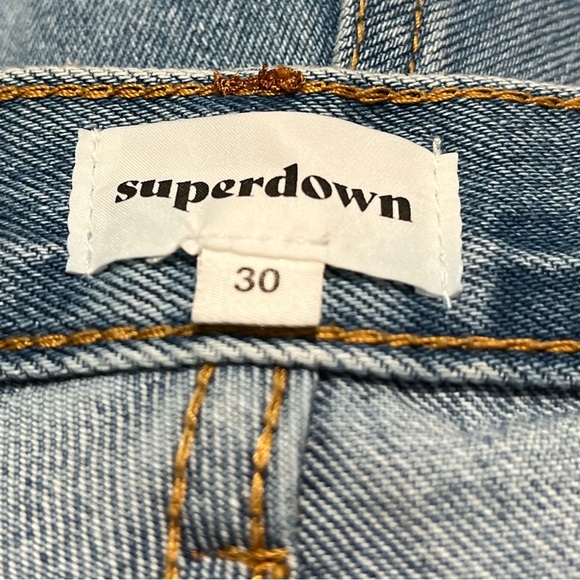 Superdown denim shorts Fly Buttons - Picture 3 of 6